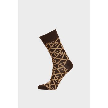 Gant ponožky G PATTERN SOCKS hnědá