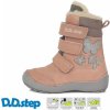 Dětské kotníkové boty D.D.Step dívčí zimní obuv W023-117BM růžová