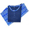 Pánské pyžamo N-feel Elfeen 016 pánské bavlněné pyžamo krátké modré
