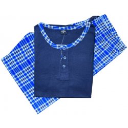 N-feel Elfeen 016 pánské bavlněné pyžamo krátké modré