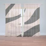Záclony Růžový vzor zebry: 2 ks - 150x250 cm - Sablio – Hledejceny.cz