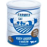 Sokol Falco Farmka Dog kusy lososa v hovězím 800 g – Sleviste.cz