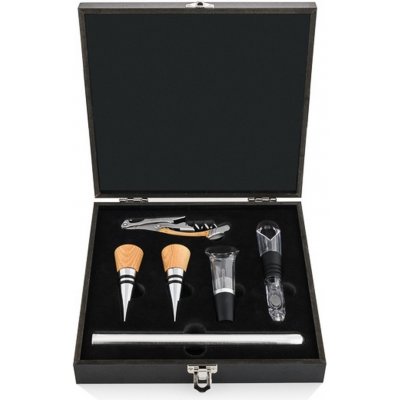 Sada příslušenství k vínu LUXURY, dubová rukojeť, Laguiole – Hledejceny.cz