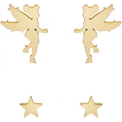 Disney set dětských náušnic Zvonilka ocelový pozlacený S600148YL-B.CS – Hledejceny.cz