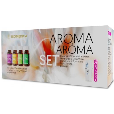 Biomedica aromatická sada 4 x 10 ml + dárek mini difuzér – Hledejceny.cz