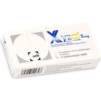 XYZAL POR 5MG TBL FLM 14