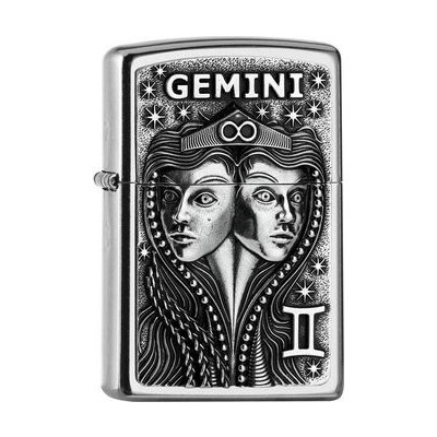 ZIPPO street chrome Plakette "Gemini" 2006503 – Hledejceny.cz