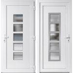 OknaDvereNaMiru.cz Vchodové plastové dveře Lucy + INOX orámování bílá / bílá pravé otevírání dovnitř 98 x 198 cm – Hledejceny.cz