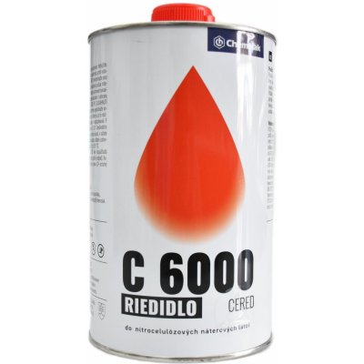 Chemolak Nitroředidlo C 6000 CERED (acetonové, aceton 0,8 l – HobbyKompas.cz