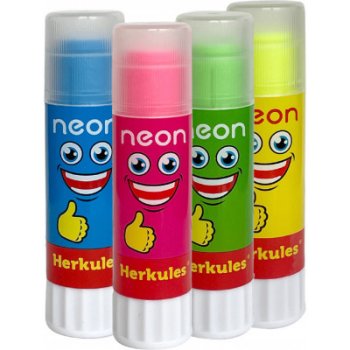 Herkules neonová lepicí tyčinka, různé barvy, 15 g