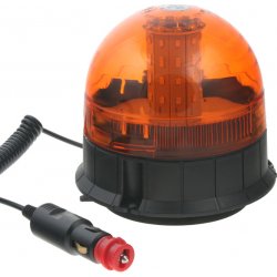 Stualarm LED maják, 12-24V, 12x3W oranžový, magnet, ECE R65
