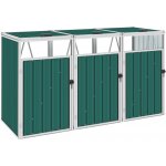 Greatstore Ocelový 213 x 81 x 121 cm zelený – Zboží Mobilmania