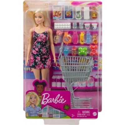 Barbie na nákupu sada , nákupní košík + příslušenství – Zboží Mobilmania