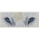 COLLECTION D'ART Diamantové malování OČI VLKA 17 x 6,8 cm magnet – Zboží Mobilmania