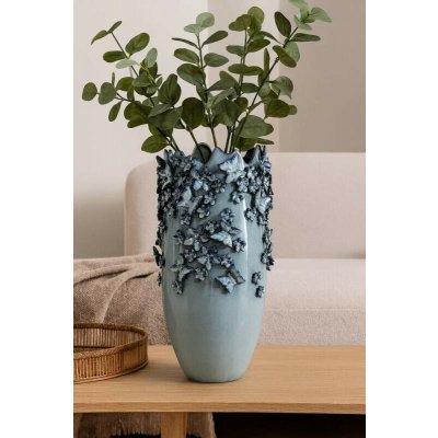 KARE Design, Váza Butterflies Light Blue 50 cm – Hledejceny.cz