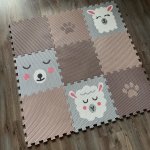 Vylen Minideckfloor podlaha 9 dílů méďa, beránek, lama a tlapka 0263 – Zboží Dáma