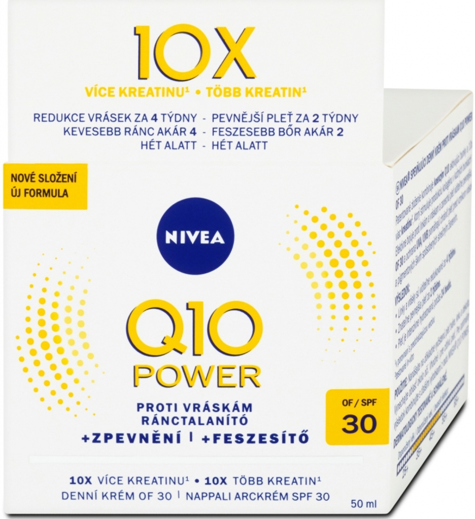 Nivea Q10 Plus energizující denní krém proti vráskám 50 ml od 139 Kč -  Heureka.cz