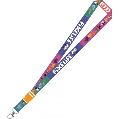 Šňůrka na krk JUNIOR s karabinou S8 Pixelife Zoo Edition – Hledejceny.cz