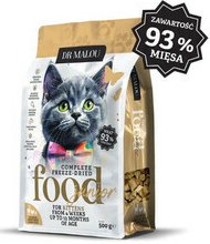 DR MALOU Kitten Liofilizované granule s kuřecím s kozím mlékem a žloutkem 0,5 kg