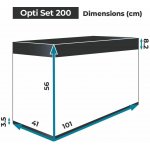 Aquael Opti Set akvarijní set bílý 101 x 41 x 56 cm – Sleviste.cz