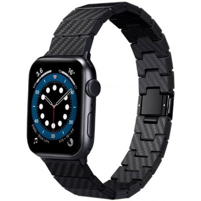 Pitaka Carbon Fiber řemínek pro Apple Watch 45mm / 44mm / 42mm - černý AWB1003 – Zboží Živě