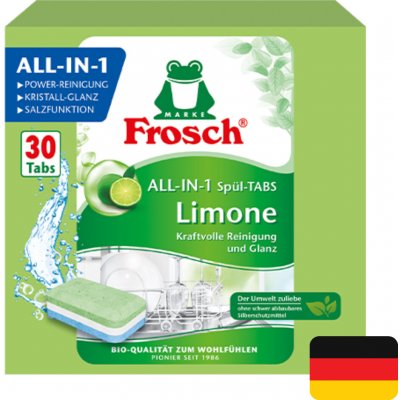 Frosch Tablety do myčky All-in-1 s vůní limetky - bio, 30 ks – Zboží Dáma