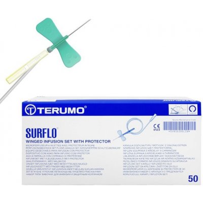 Surflo Set infuzní s křídly zelený 21 G 0,80 x 19 mm 30 cm 50 ks – Hledejceny.cz