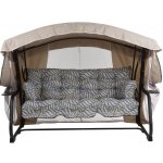 PATIO G050-06IB Ravenna Lux Black Edition s moskytiérou a s bočními stolky 448633 – Zboží Mobilmania