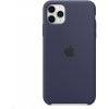 Pouzdro a kryt na mobilní telefon Apple Apple iPhone 11 Pro Max Silicone Case Midnight Blue MWYW2ZM/A