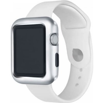 SES Magnetický hliníkový ochranný rámeček pro Apple Watch 41 mm 7.série - stříbrný 9896 – Zbozi.Blesk.cz