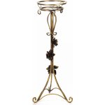 DekorStyle Květinový stojan Rose 100cm zlatý – Sleviste.cz