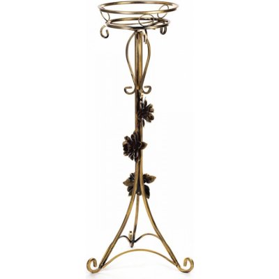 DekorStyle Květinový stojan Rose 100cm zlatý – Sleviste.cz