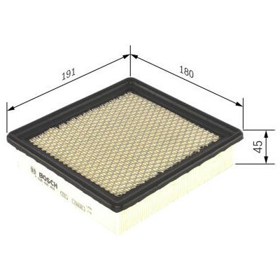 Vzduchový filtr BOSCH F 026 400 408 – Hledejceny.cz
