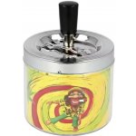 KRCZ Cigaretový popelník kovový otočný Rasta 9cm – Zboží Mobilmania