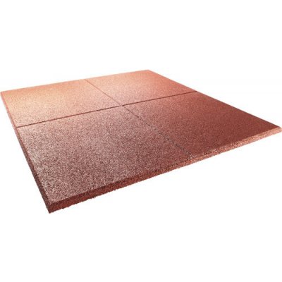 Terrasoft Pryžová podložka pod bazén 100 × 100 × 3 cm kaučuk červená 12 ks – Hledejceny.cz