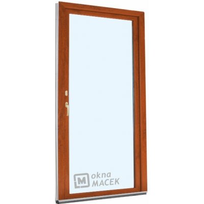 KNIPPING Plastové balkonové dveře - 70 AD zlatý dub/zlatý dub oboustranně pravé 80 x 200 cm – Zbozi.Blesk.cz