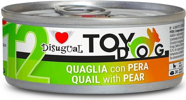 Disugual Toydog 12 Single Protein křepelka s hruškou 85 g