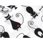 Soonrich látka na patchwork černé kočky na bílé ptw283 – Hledejceny.cz