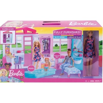 Barbie Domeček pro panenky Panenka Kuchyňský bazén FXG55 – Zboží Mobilmania