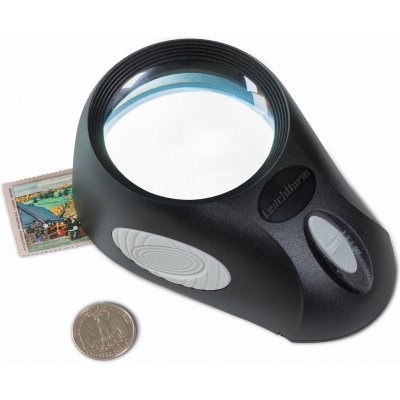 Konus Lux-65 2.5x/25x/55x Handheld Magnifier with LED Light