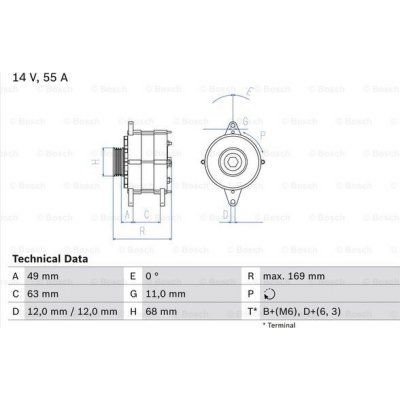 Alternátor BOSCH 0 986 030 970 (0986030970) – Zbozi.Blesk.cz