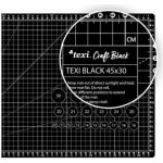 STRIMA Řezací podložka na látky, patchwork TEXI BLACK S, samosvorná, černá, 45x30cm, vel. S , tloušťka 3mm – Zboží Dáma