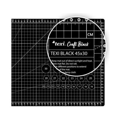 STRIMA Řezací podložka na látky, patchwork TEXI BLACK S, samosvorná, černá, 45x30cm, vel. S , tloušťka 3mm – Zboží Dáma