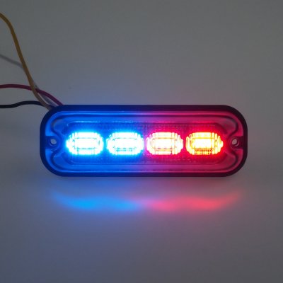 PREDATOR 4x4W LED, 12-24V, červeno-modrý, ECE R10 – Zbozi.Blesk.cz