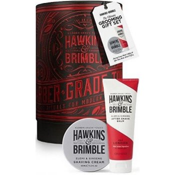 Hawkins & Brimble Natural Grooming Elemi & Ginseng krém na holení 100 ml + Elemi & Ginseng balzám po holení 125 ml dárková sada