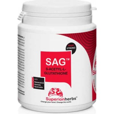 Superionherbs SAG S-acetyl-L-Glutathion 90 kapslí – Zboží Mobilmania