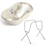 OK BABY SET Vanička rostoucí protiskluzová Onda Evolution White Kovový stojan na vanu – Zboží Mobilmania