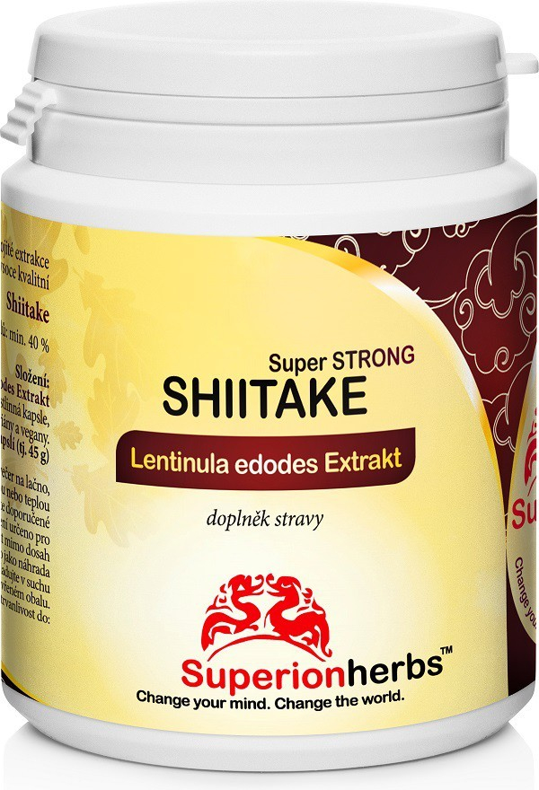 Superionherbs Shiitake Extrakt 90 kapslí