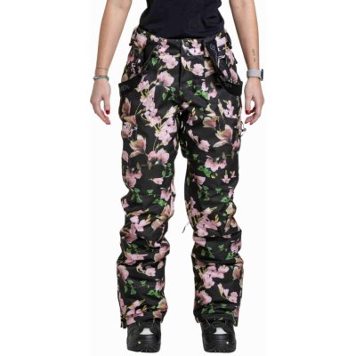 Meatfly Dámské SNB & SKI kalhoty Foxy černá/magnolia – Zboží Dáma