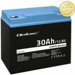 Qoltec 53703 LiFePO4 lithiová železná fosfátová 12,8V 30Ah 384 Wh BMS – Zboží Živě